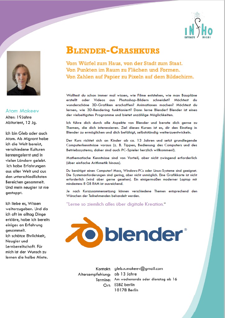 🎨💻✨ NEU: Blender-Crashkurs – Deine Welt in 3D erschaffen! ✨💻🎨