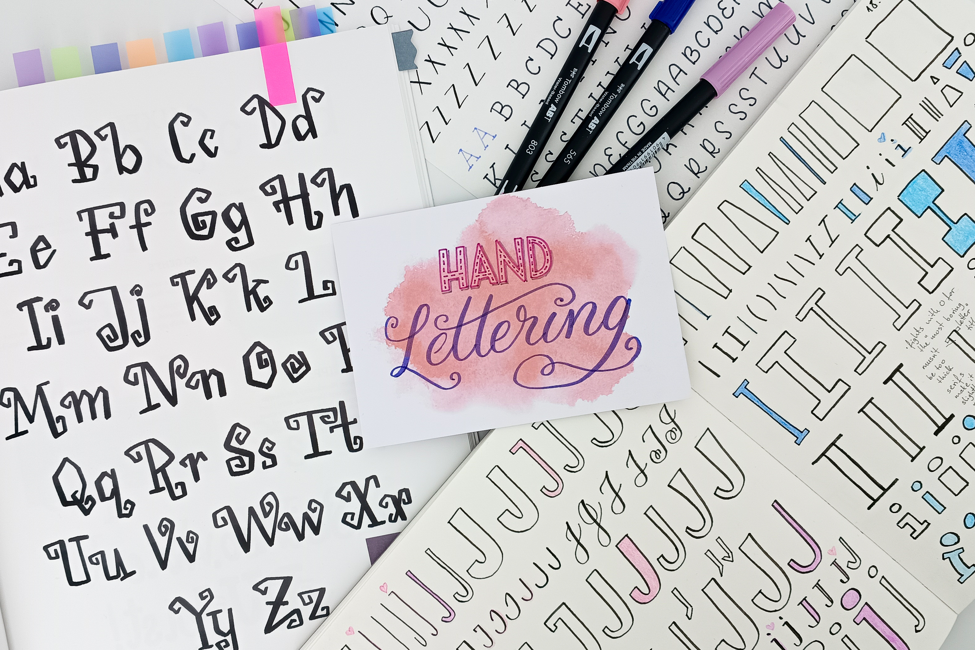Hand Lettering - Buchstaben Zeichnen