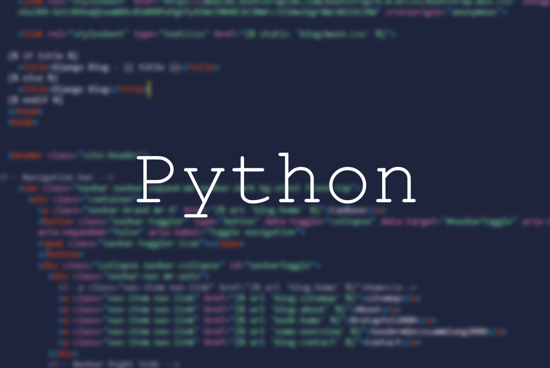 Online : Python für Fortgeschrittene - Teil 1/2